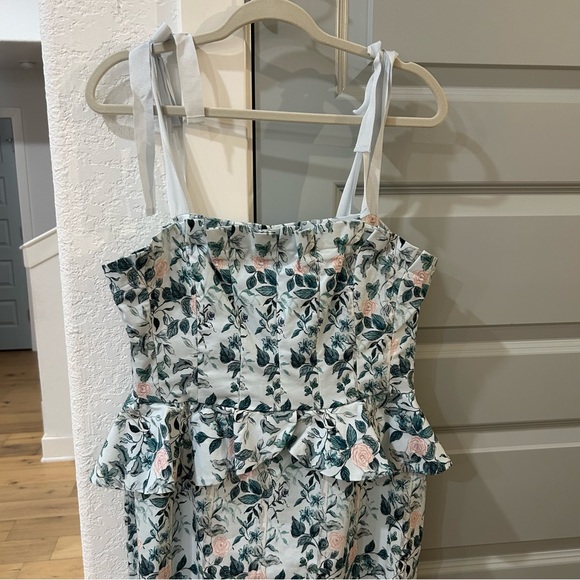 NWT Antonio Melani Pippa Floral Fit & Flare Peplum Dress - Picture 6 of 9